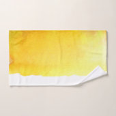 Geelzandstrandthema waterverf bad handdoek (Handdoek)