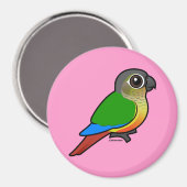 Geelzijdig bevaarbare conure magneet (Voorkant / Achterkant)