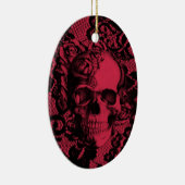 Geelzucht in rood en zwart keramisch ornament (Rechts)