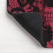 Geelzucht in rood en zwart muismat (Hoek)