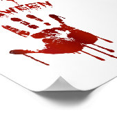 Geelzuchtige hand poster (Hoek)