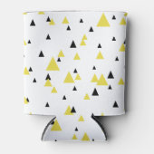 Geelzwarte geometrische Koelbox Blikjeskoeler (Voorkant)