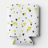 Geelzwarte geometrische Koelbox Blikjeskoeler (Achterkant)