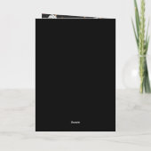 Geelzwarte Valentijnsdag lippen roos Kaart (Achterkant)