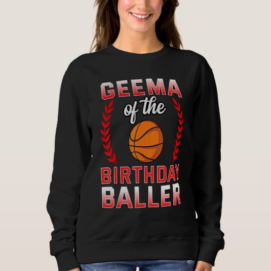Geema van de Basketball Bday Celebrat Trui (Voorkant)