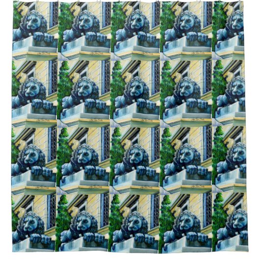 Geëmeerde waareline douchegordijn (Voorkant)