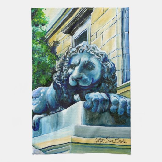 Geëmeerde waareline theedoek (Verticaal)