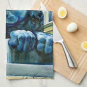 Geëmeerde waareline theedoek (Quarter Fold)