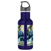 Geëmeerde waareline waterfles  (Achterkant)