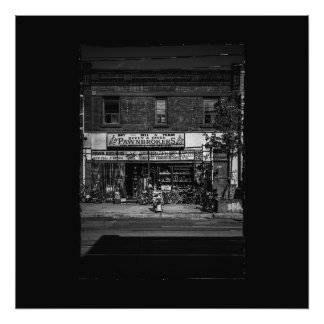 Geen 1030 Queen St E 3 met rand Foto Afdruk