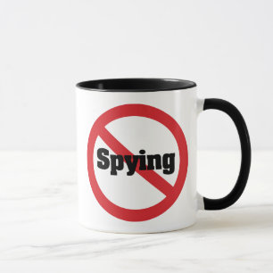 Geen 1984 NSA Kantoor Big Brother Spionage Mok