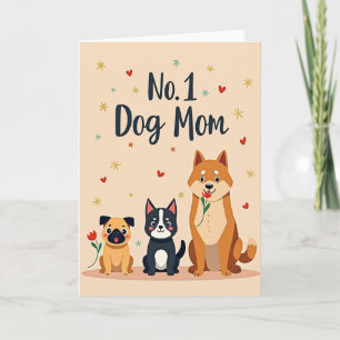 Geen 1 Hond Moeder Hartjes Dag Kaart