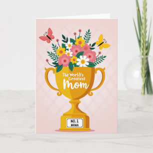 Geen 1 Mama Trofee Boeketkaart Kaart