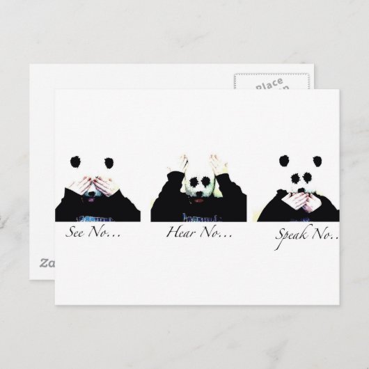 Geen aambeeld briefkaart (Voorkant / Achterkant)