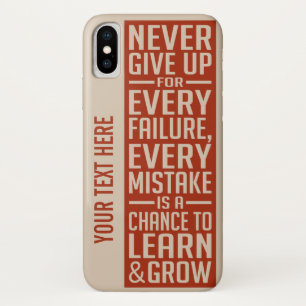 Geen aangepaste tekst motivatie telefoongesprekken Case-Mate iPhone case