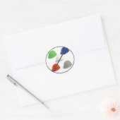 Geen aannemers ronde sticker (Envelop)