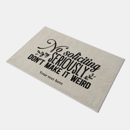 Geen aansporend hormoon deurmat (Schuin)