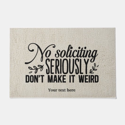 Geen aansporend hormoon deurmat (Voorkant)