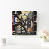 Geen aansporingen! vierkante klok (Huis)