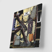 Geen aansporingen! vierkante klok (Hoek)