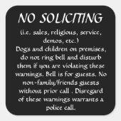 GEEN AANSPREKENDE sticker (Zwart) (Voorkant)