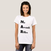Geen aanvalsgeweren T-shirt (Voorkant volledig)