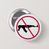 Geen aanvalwapens ronde button 5,7 cm (Voorkant /achterkant)