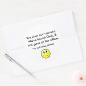 Geen aanvraag ronde sticker (Envelop)