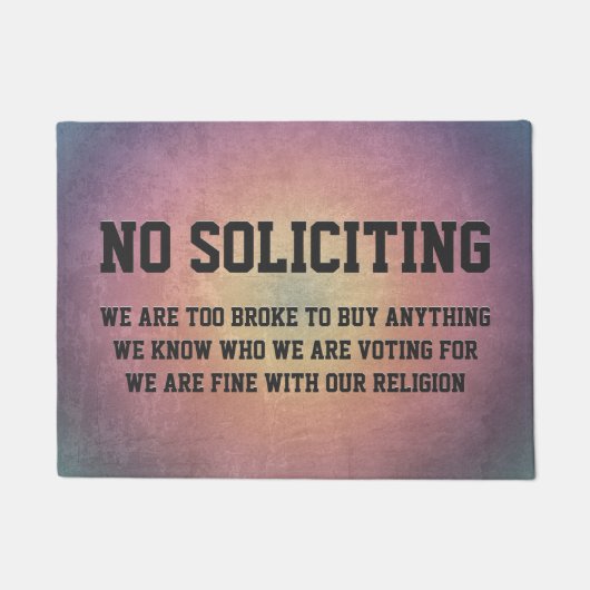 Geen aanvragen deurmat (Voorkant)