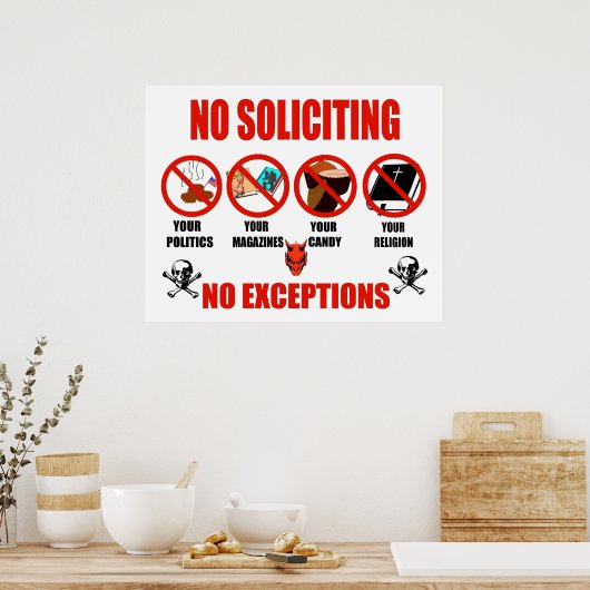 Geen aanvragen poster (Keuken)