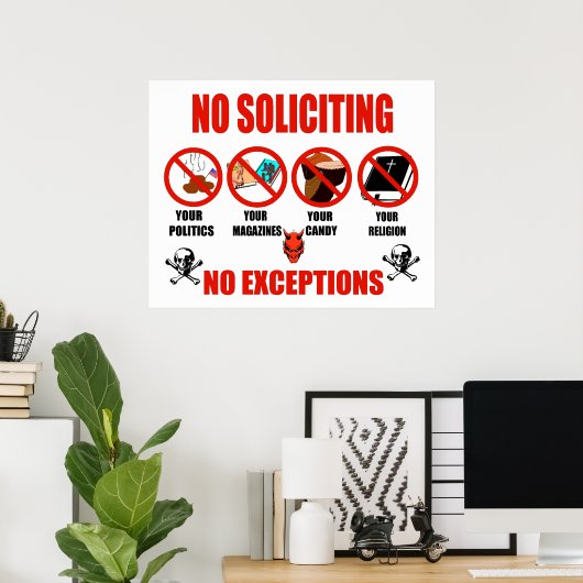 Geen aanvragen poster (Thuiskantoor)