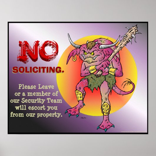 Geen aanvragen poster (Voorkant)