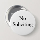 Geen aanvragen ronde button 7,6 cm (Voorkant /achterkant)