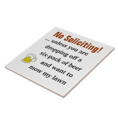 Geen aanvragen tenzij je bier afneemt tegeltje (Zijkant)