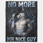Geen aardige jongen meer Grappige Alpha Wolf Meme Fleece Deken (Voorkant)