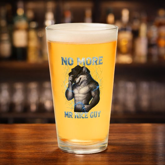 Geen aardige jongen meer Grappige Alpha Wolf Meme  Glas