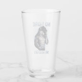 Geen aardige jongen meer Grappige Alpha Wolf Meme  Glas (Achterkant)