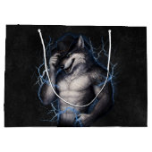 Geen aardige jongen meer Grappige Alpha Wolf Meme Groot Cadeauzakje (Achterkant)