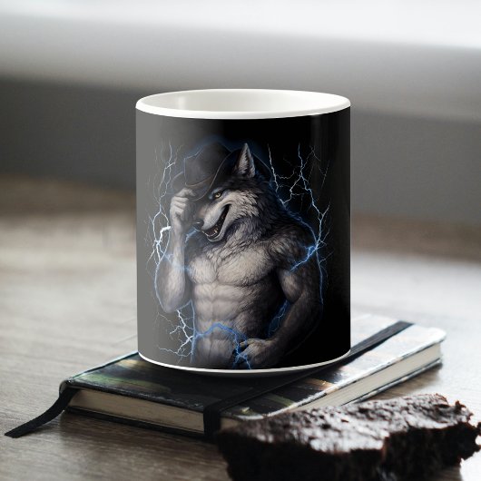 Geen aardige jongen meer Grappige Alpha Wolf Meme Koffiemok