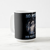Geen aardige jongen meer Grappige Alpha Wolf Meme Koffiemok (Voorkant links)