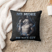 Geen aardige jongen meer Grappige Alpha Wolf Meme Kussen (Deken)