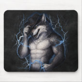 Geen aardige jongen meer Grappige Alpha Wolf Meme Muismat (Voorkant)