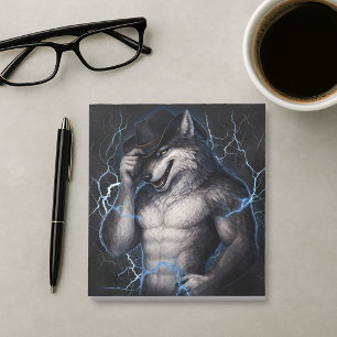 Geen aardige jongen meer Grappige Alpha Wolf Meme  Notitieblok