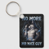 Geen aardige jongen meer Grappige Alpha Wolf Meme  Sleutelhanger (Voorkant)