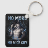 Geen aardige jongen meer Grappige Alpha Wolf Meme  Sleutelhanger (Achterkant)