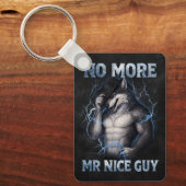 Geen aardige jongen meer Grappige Alpha Wolf Meme  Sleutelhanger (Voorkant)