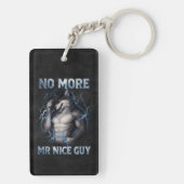 Geen aardige jongen meer Grappige Alpha Wolf Meme  Sleutelhanger (achterkant)