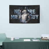 Geen aardige jongen meer Grappige Alpha Wolf Meme  Spandoek (Beurs)