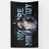 Geen aardige jongen meer Grappige Alpha Wolf Meme  Spandoek (Verticaal)