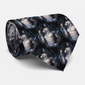 Geen aardige jongen meer Grappige Alpha Wolf Meme  Stropdas (Opgerold)